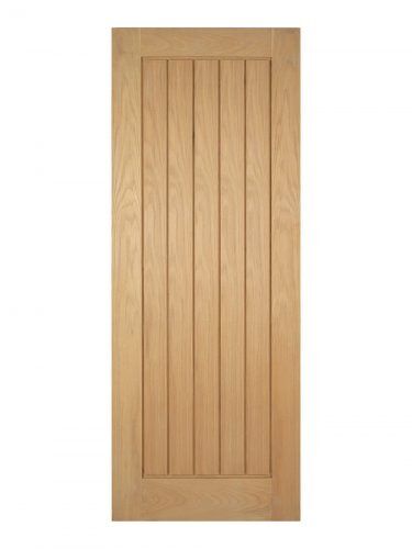 LPD Unfinished Oak Mexicano FD30 Fire Door - Metric Size