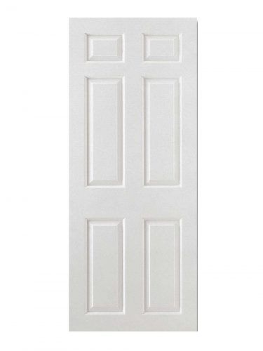 LPD White Moulded Smooth 6-Panel Square Top FD30 Fire Door