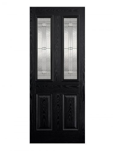 LPD GRP Malton Black External Glazed Door 2L