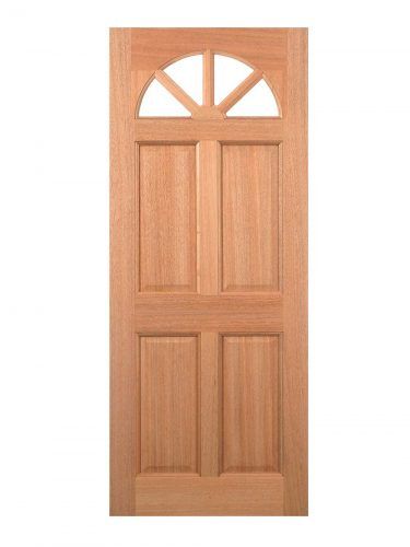 LPD Hardwood Carolina 4-Panel M&T External Door
