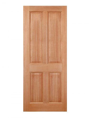 LPD Hardwood Colonial 4-Panel M&T External Door