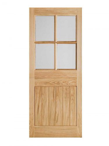 LPD Oak Cottage Stable External Glazed Door 4L