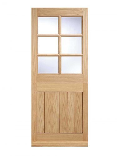 LPD Oak Cottage Stable External Glazed Door 6L