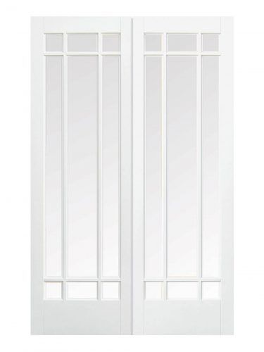 LPD White Manhattan Internal Glazed Door 9L Pair