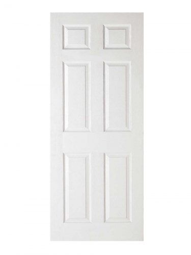 LPD White Moulded Textured 6-Panel Internal Door