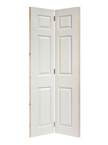 LPD White Moulded Textured 6-Panel Bi-Fold Internal Door