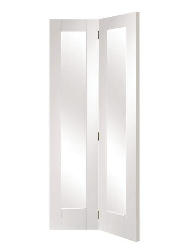 XL Pattern 10 Bi-Fold White Primed Internal Glazed Door
