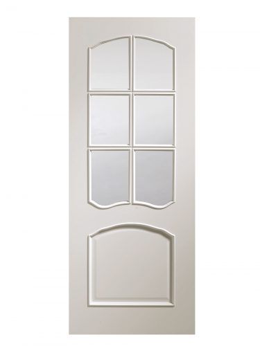 XL Joinery Riviera Pre-Finished White Bevelled Internal Glazed Door