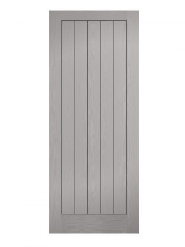 LPD Grey Moulded Textured Vertical 5P Internal Door
