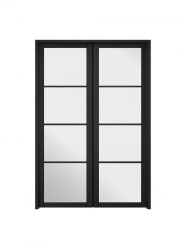 LPD Room Divider Black Soho W4 Internal Glazed Doorset