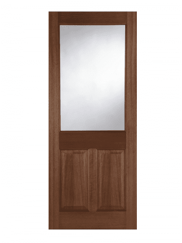 Mendes 2XG 2 Panel Hardwood Unglazed External Door
