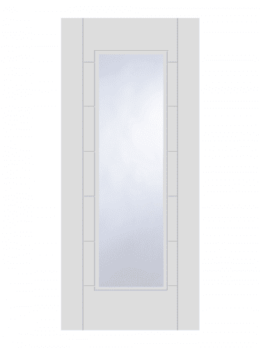 Mendes CORSICA White Primed 1 Light Clear Internal Glazed Door