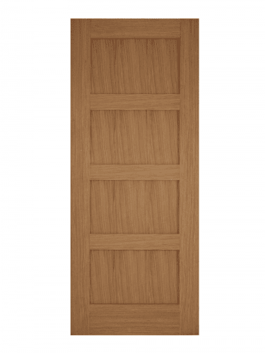 Mendes Contemporary Un-Finished Oak 4 Panel FD30 Fire Door