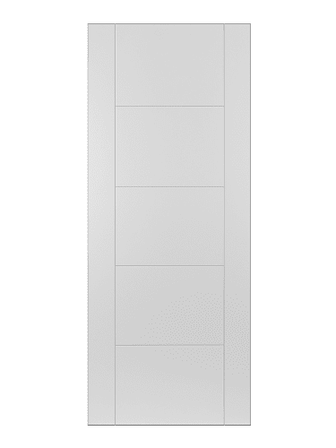 Mendes ISEO Flush Grooved White Primed Internal Door